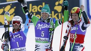 Felix Neureuther Thomas Fanara Marcel Hirscher veleslalom adelboden