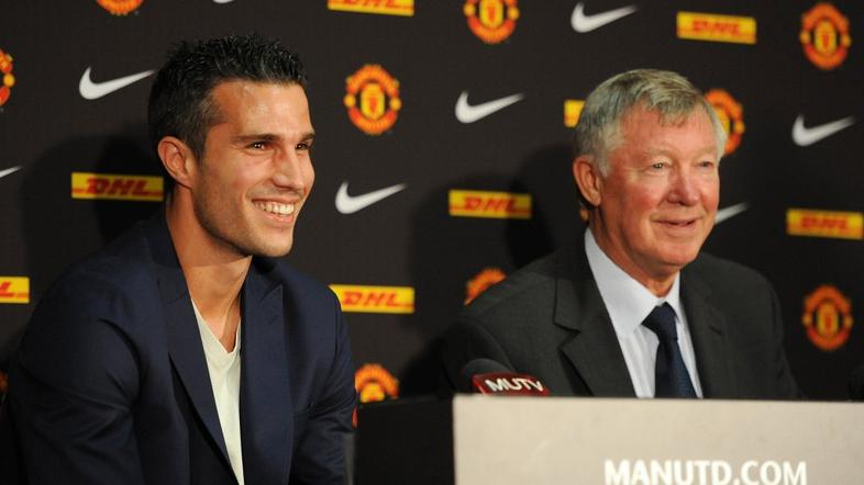 Robin van Persie Manchester United predstavitev Alex Ferguson