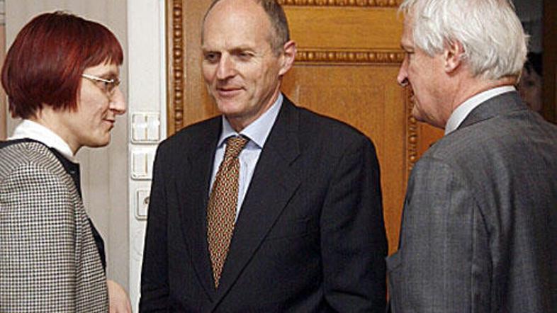 Predsednica slovenskega sodniškega društva Janja Roblek, Janez Kranjc, novi pred