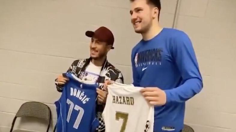 Luka Dončić in Eden Hazard