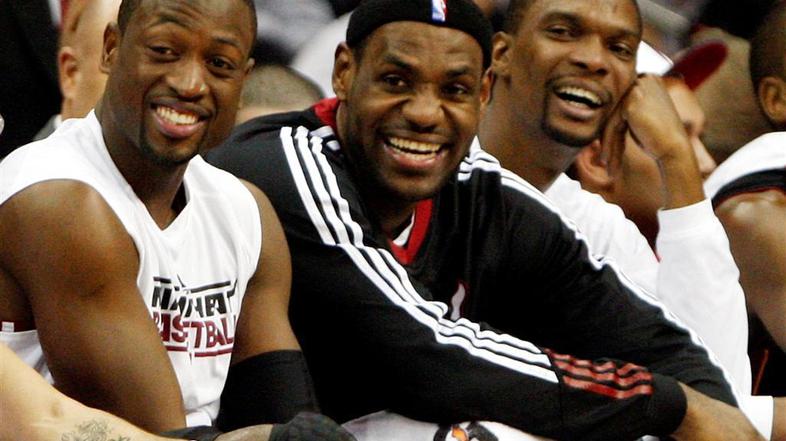 Dwyane Wade je dal 39 točk, a ni mogel preprečiti tretjega poraza. Heatov.(Foto: