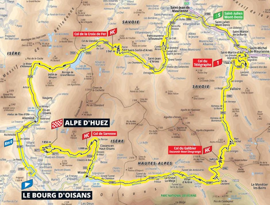 Trasa kraljevske etape Toura | Avtor: Cyclingstage