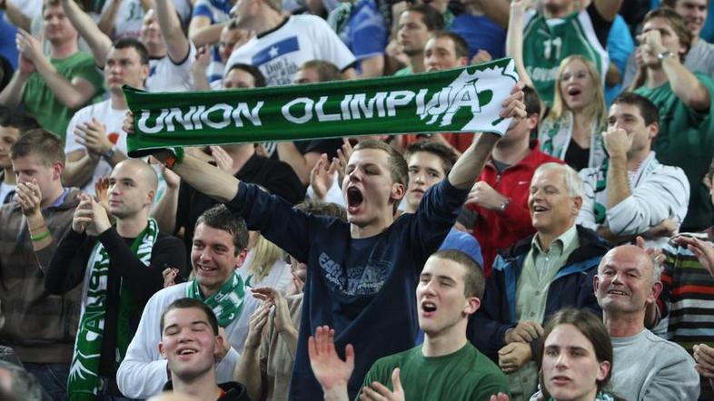 Vstopnice za vse tri tekme Olimpije v Evroligi so pošle v manj kot uri. (Foto: Ž
