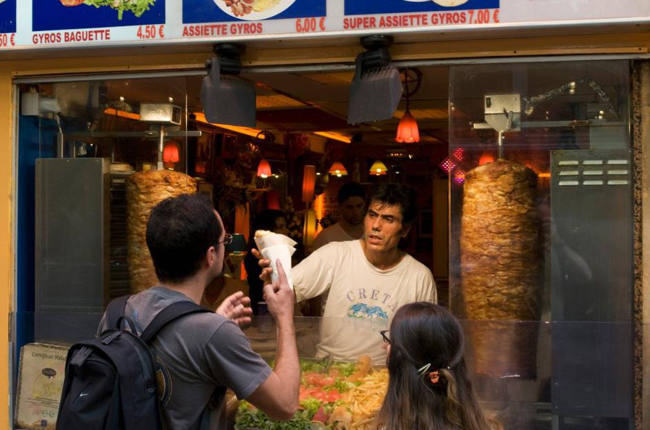 Prodaja kebaba v Franciji