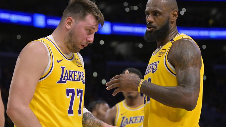 LeBron James Luka Dončić LA Lakers