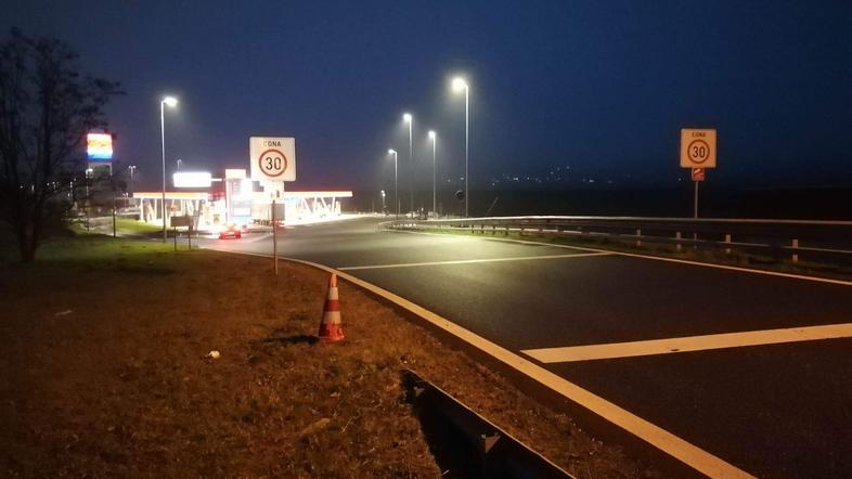 Cona 30 km/h na vzhodni mariborski obvoznici, na dan 21. 12.