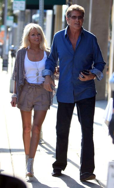 David Hasselhoff And Hayley Roberts