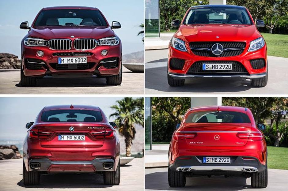 BMW X6 in Mercedes-Benz GLE coupe | Avtor: BMW/Mercedes-benz