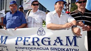 protest, sindikati, Državni zbor, 