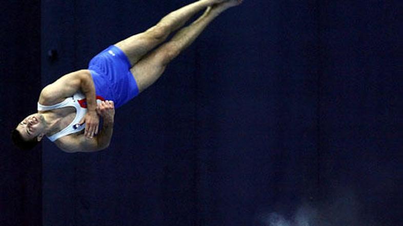 Rok Klavora je po padcu končal na zadnjem mestu med finalisti. (Foto: EPA)
