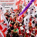 Protestniki so na poziv USS v Bern prišli iz vse države.