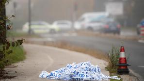 Policija na Zasavski cesti  policijski trak