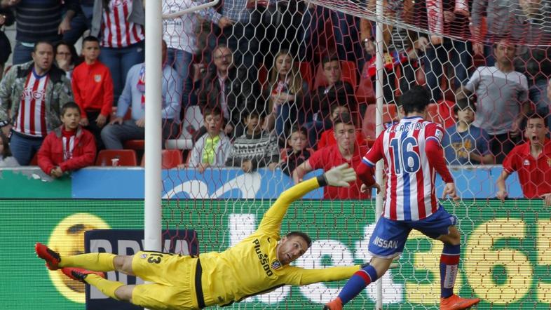 Jan Oblak Carlos castro Sporting Gijon Atletico Madrid