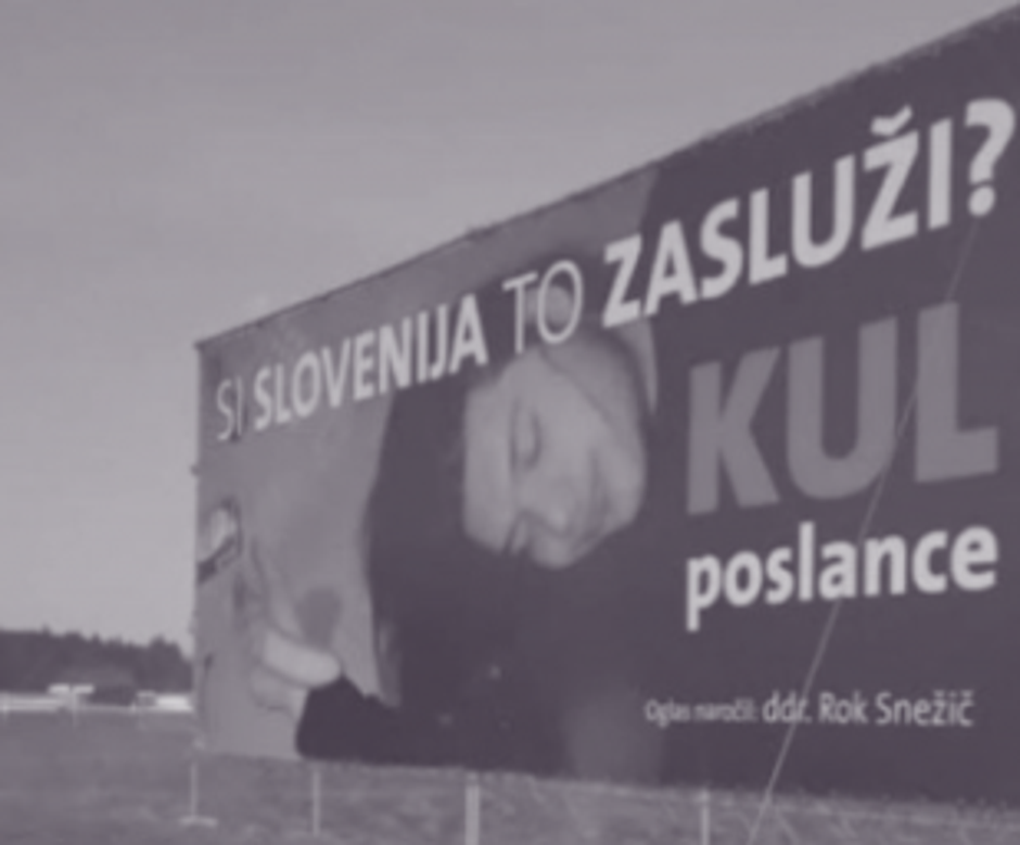 Snežičev plakat s Kordišem | Avtor: Levica