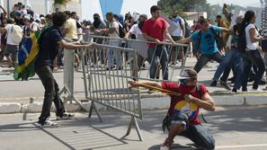 Brazilija, protest, tekma