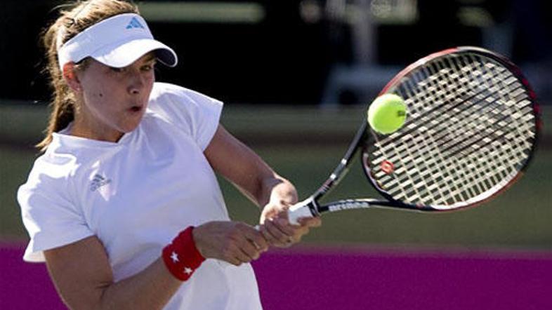 Ashley Harkleroad je uspela premagati Sabie Lisicki, ki je dan prej porazila Lin