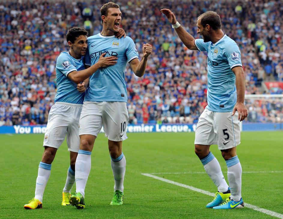 Džeko Navas Zabaleta Cardiff Manchester City Premier League