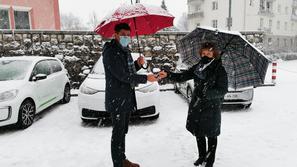 Predaja ključev za električna vozila v Kranju