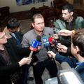 Matjaž Kek med uvodnim srečanjem s sedmo silo ob začetku "operacije Bolgarija".
