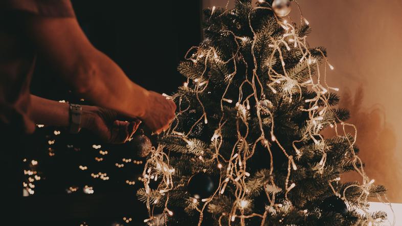 novoletna jelka novoletne lučke