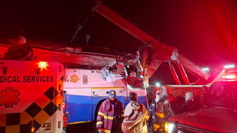 nesreča avtobusa v Južni Afriki