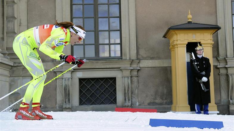 Petra Majdič po pričakovanju tokrat ni bila v ospredju. (Foto: EPA)