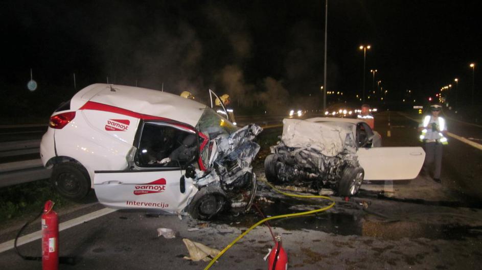 nesreča na obvoznici
