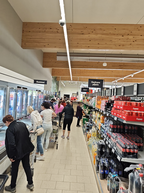 Lidl, gneča pred prazniki