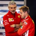 maurizio arrivabene sebastian vettel