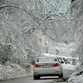 slovenija 04.02.14, sneg, led, zled, lom dreves, zasnezena cesta, nevarno vozisc