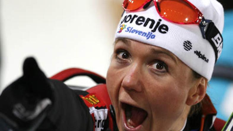 Vedno dobro razpoložena Petra Majdič je priprave na sezono opravila po programu.