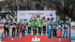 mešana štafeta SP v biatlonu Hochfilzen