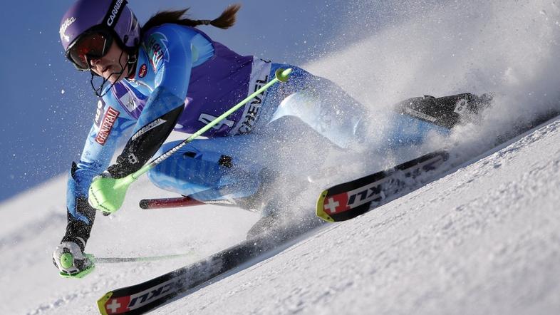 Tina Maze slalom Courchevel