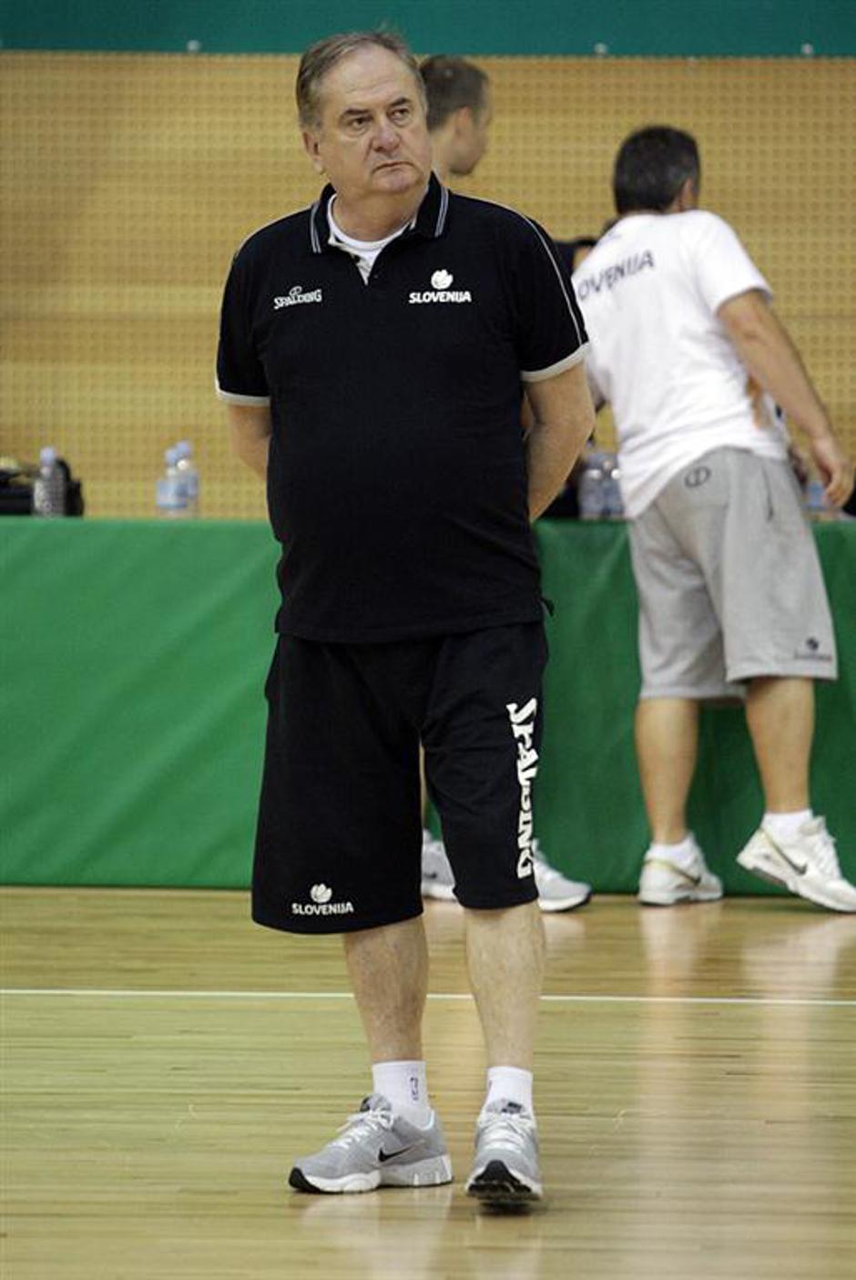 slovenija maljković košarkarska repezentanca trening | Avtor: Boštjan Tacol