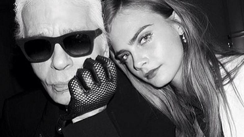 Karl Lagerfeld Cara Delevingne