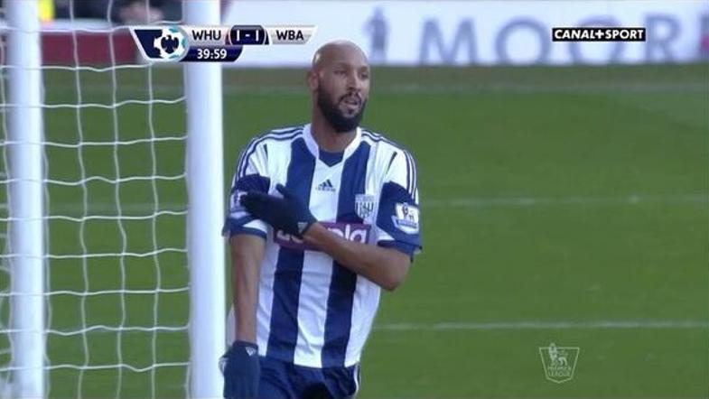 Anelka West Ham United West Bromwich Albion WBA Premier League proslavljanje pro