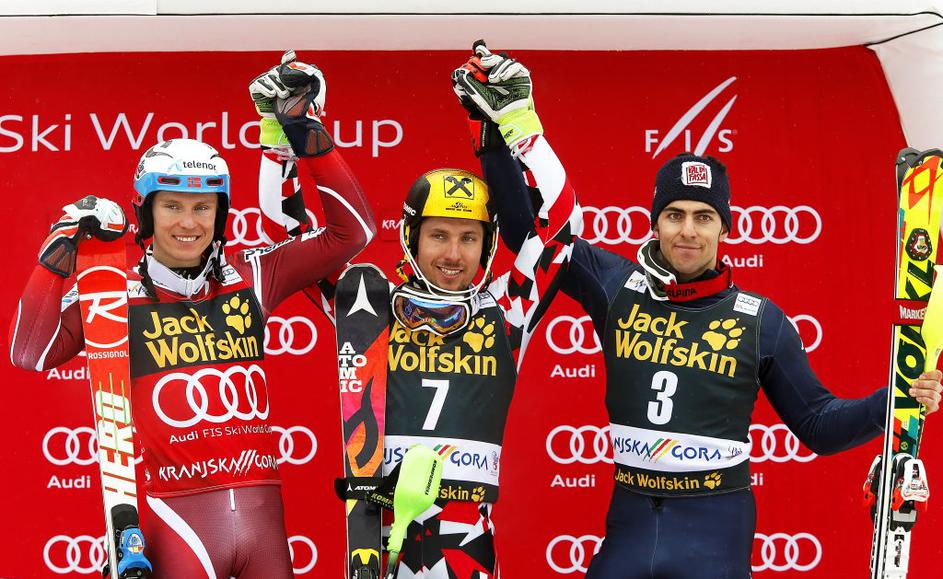 Marcel Hirscher Henrik Kristoffersen slalom Kranjska Gora