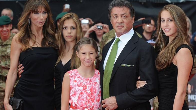 Sylvester Stallone Jennifer Flavin Sophia Sistine Rose Scarlet