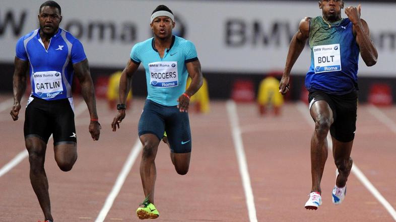 diamantna liga Rim Justin Gatlin Usain Bolt