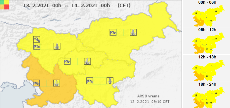 vreme alarm | Avtor: Arso