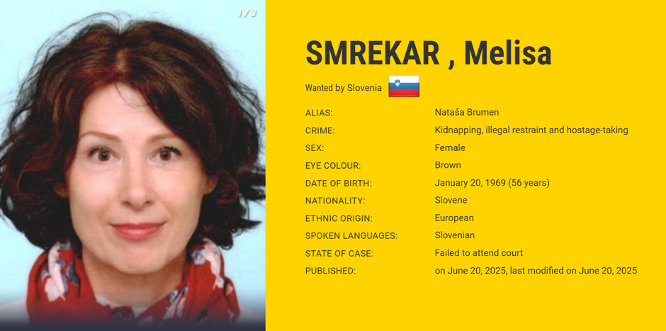 Melisa Smrekar | Avtor: Europol 