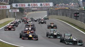 Vettel Rosberg Alonso Hamilton Red Bull Sao Paulo Interlagos VN Brazilije