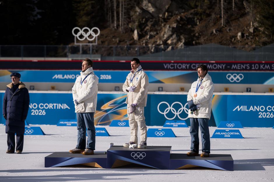 Biatlon; sprint; dobitniki medalj | Avtor: Profimedia