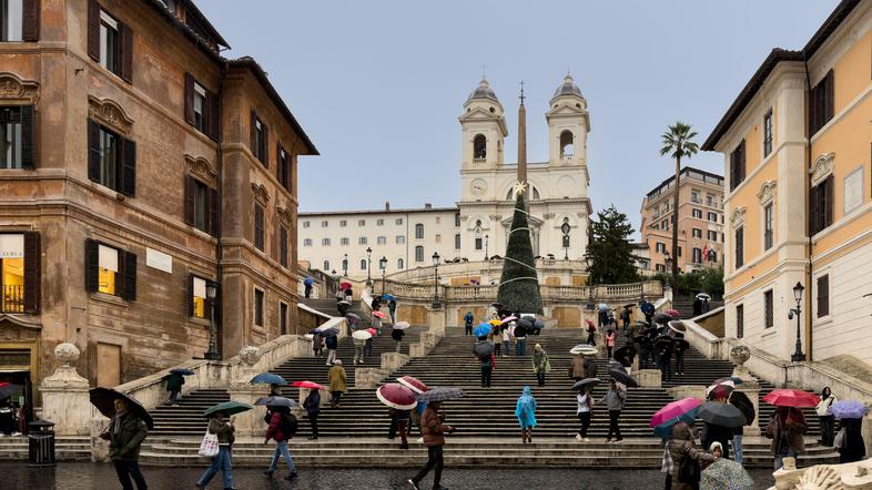 španske stopnice Rim Italija