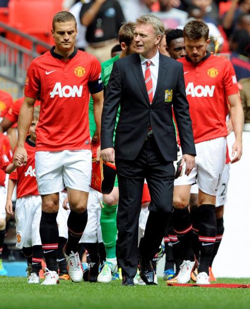 Moyes Vidić Carrick Manchester United Wigan Athletic Community Shield superpokal