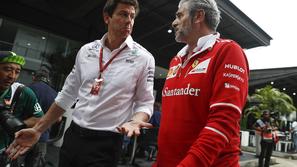 toto wolff maurizio arrivabene