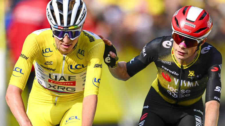 Tadej Pogačar in Jonas Vingegaard