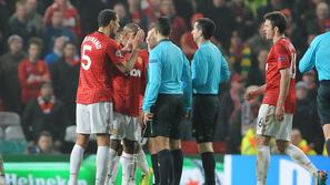 Cakir in Rio Ferdinand Carrick Manchester United Real Madrid Liga prvakov