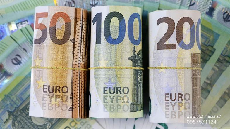 Evri, euro, banka, varčevanje, denar, bamkovci