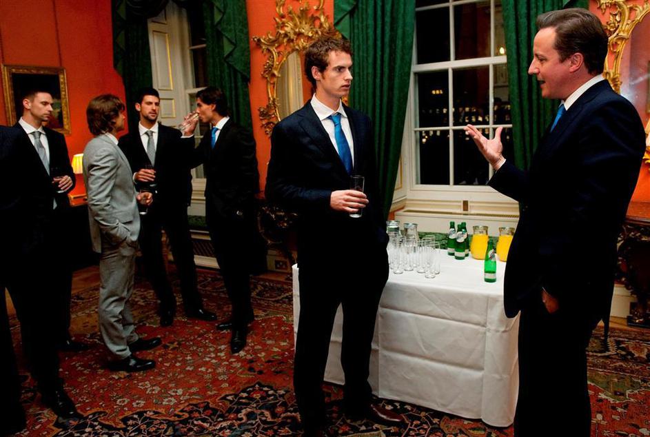 premier David Cameron z Andyjem Murrayjem